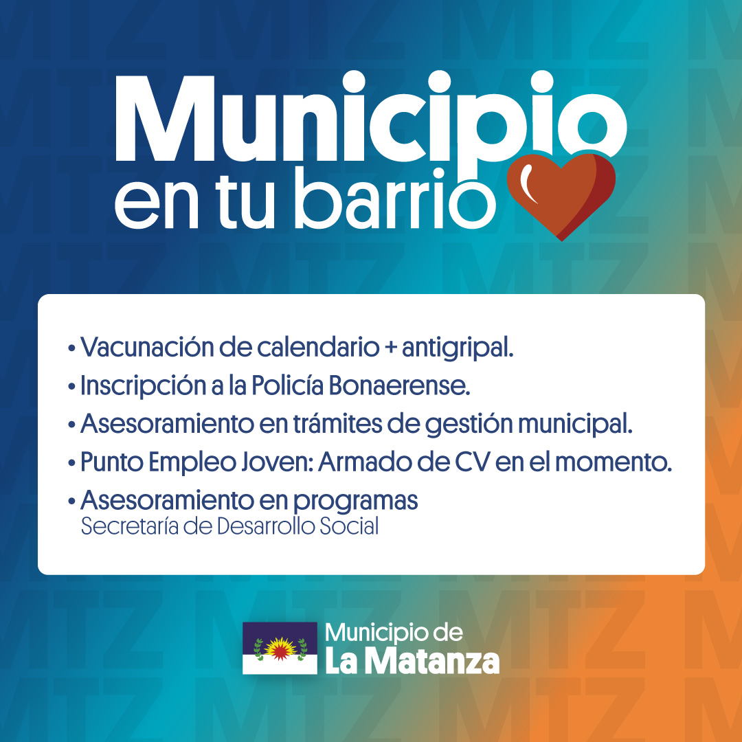 Municipio en tu barrio llega a Virrey del Pino con servicios gratuitos para toda la comunidad 